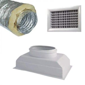 Grille + gaine en 200