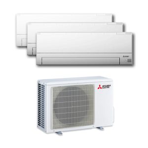 Ensemble climatisation Murale Mitsubishi 3 pièces (MXZ-3F54VF x1 + MSZ-BT25VGK x3)