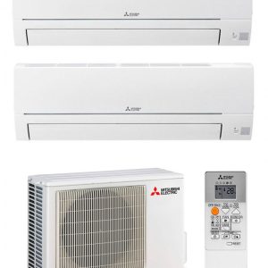 Ensemble climatisation Murale Mitsubishi 2 pièces (MXZ-2HA50VF x1 + MSZ-HR25VF x1 + MSZ-HR35VF x1)