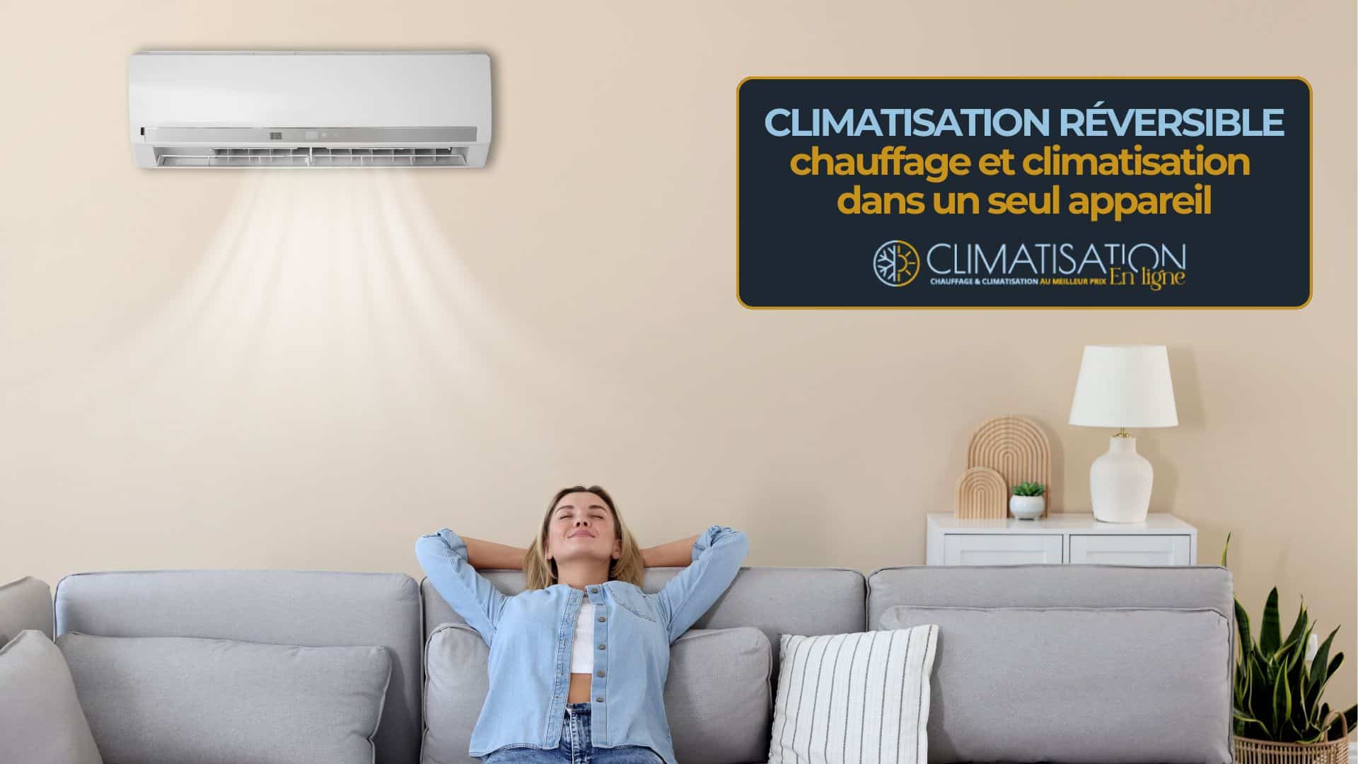 climatisation réversible chauffage et climatisation dans un salon